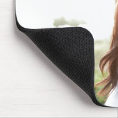 Best Boyfriend Foto mit dunkelblauem Text Mousepad (Ecke)