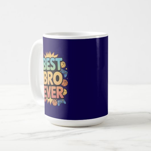 Best Bro Ever Kaffeetasse (Vorderseite Links)