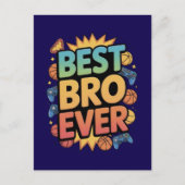 Best Bro Ever Postkarte (Vorderseite)