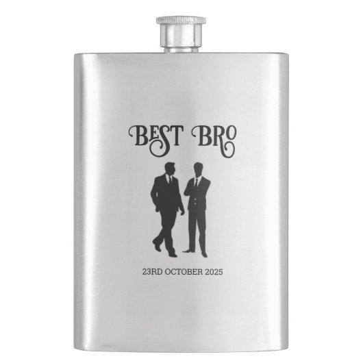 Best-Bro-Hip-Flasche Flachmann (Vorderseite)