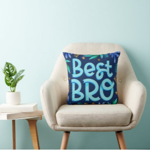 Best Bro Moderne Typografie werfen Kissen