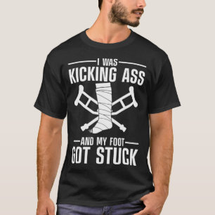 Best Broken Leg Men Women Kids Fox Knee Sur T-Shirt