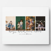 Best Brother Ever Modern Script 4 Photos Collage Fotoplatte (Vorderseite)