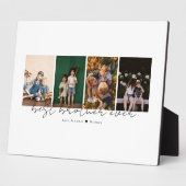Best Brother Ever Modern Script 4 Photos Collage Fotoplatte (Seite)