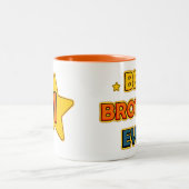Best Brother ever Zweifarbige Tasse (Mittel)