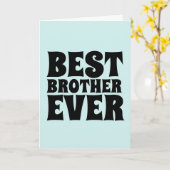 BEST BROTHER JE GREETING CARDS KARTE (Gelbe Blume)