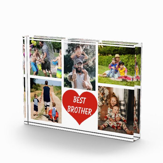 Best Brother Red Heart Fotoblock (Rechts)