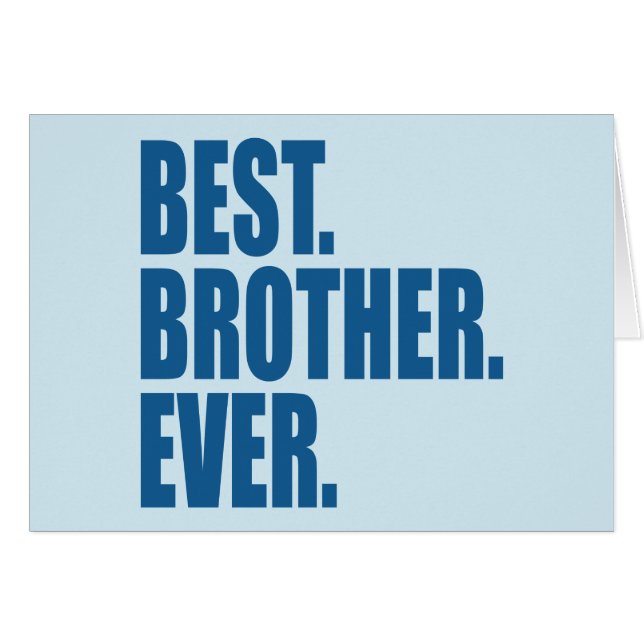 Best. Bruder. Immer.(Blau) (Vorderseite (Horizontal))