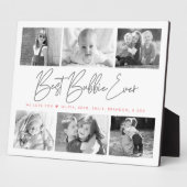 Best Bubbie Ever 6 Foto Collage Modernes Skript Fotoplatte (Seite)