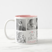 Best Bubbie Ever Modernes Drehbuch 8 FotoCollage Zweifarbige Tasse (Links)