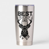 Best Buckin Dad Ever Thermobecher (Vorderseite)