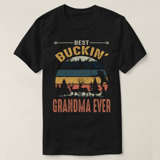 Best Buckin' GRANDMA EVER Vintahe Vatertag T-Shirt (Design vorne)