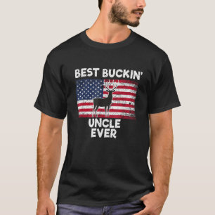 Best Buckin Onkel Ever Deejagd Design Amerika T-Shirt