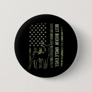 Best Buckin' Onkel je Camouflage American Flag Dee Button