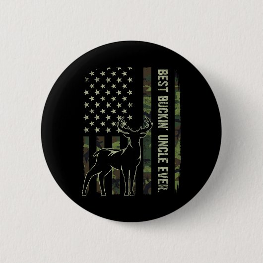 Best Buckin' Onkel je Camouflage American Flag Dee Button (Vorderseite)