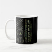 Best Buckin' Onkel je Camouflage American Flag Dee Kaffeetasse (Links)