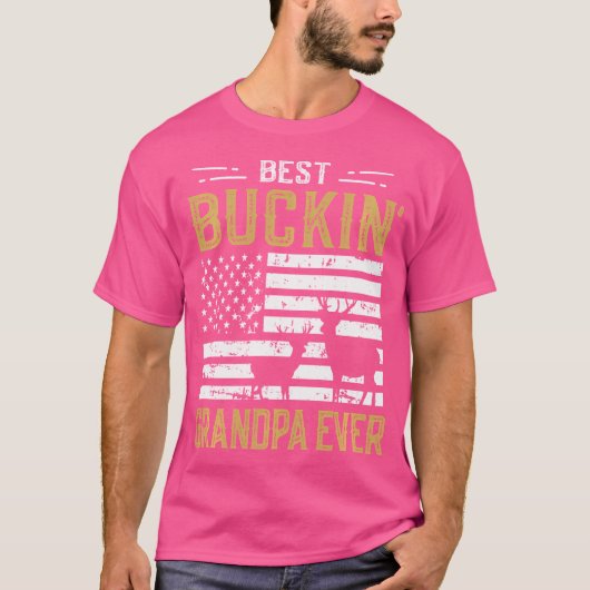 Best Buckin Opa Ever Funny Deer Hunter Cool Hu T-Shirt (Vorderseite)