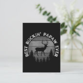 BEST BUCKIN' PAPAW JE POSTKARTE (Stehend Vorderseite)