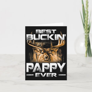 Best Buckin' Pappy Ever Shirt Hirschjagd Bucking Karte