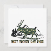 Best Buckin' Vater Ever - Camouflage Dei in Wald (Vorderseite)