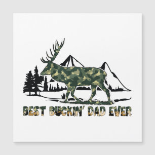 Best Buckin' Vater Ever - Camouflage Dei in Wald Magnetkarte