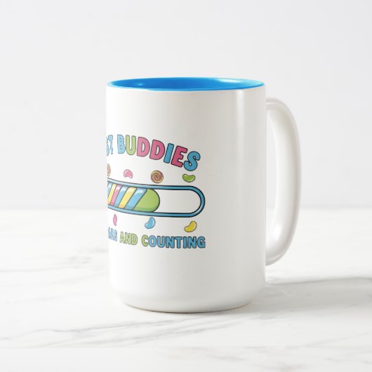 Best Buddies 25 Years and Counting Zweifarbige Tasse (VorderseiteRechts)