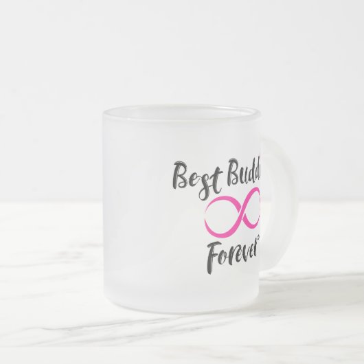 Best Buddies Forever Typografy Mattglastasse (VorderseiteRechts)