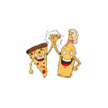 Best Buddies Pizza and Beer Freistehende Fotoskulptur<br><div class="desc">Best Buddies Pizza and Beer</div>