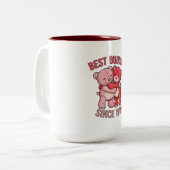 Best Buddies Since 1990 Bear Zweifarbige Tasse (Vorderseite Links)