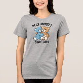 Best Buddies Since 2000 Teddy Bears Tri-Blend Shirt (Vorderseite)
