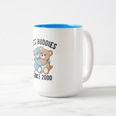 Best Buddies Since 2000 Teddy Bears Zweifarbige Tasse (VorderseiteRechts)