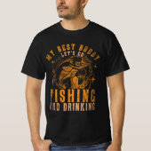 Best Buddy Fishing & Drinks Adventure T-Shirt (Vorderseite)
