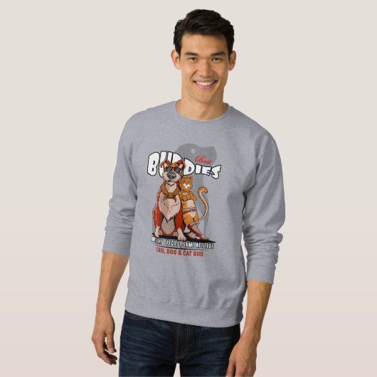 Best Buddy (Light mode) | Men's Sweatshirt (Vorne ganz)