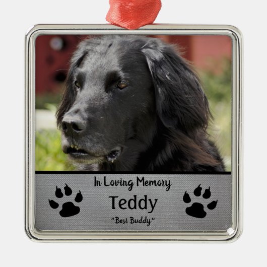 Best Buddy Pet Ornament Aus Metall (Vorne)