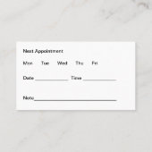 Best Budget Dentiments Ernennung Visitenkarten Visitenkarte (Rückseite)