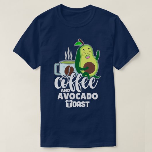 Best Buds Coffee Avocado Toast Funny T-Shirt (Design vorne)