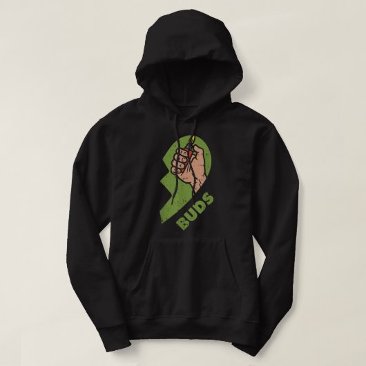 Best Buds Weed Matching Couple Lighter Stoner Fri Hoodie (Design vorne)