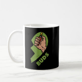 Best Buds Weed Matching Couple Lighter Stoner Fri Kaffeetasse