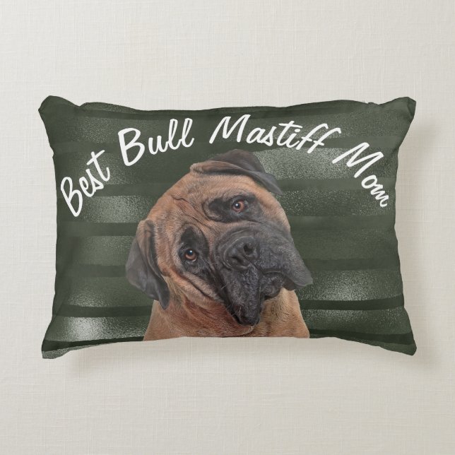 Best Bull Mastiff Mama Akzent Kissen (Vorderseite)