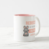 Best Bunny Mommy mit Name Coffee Tasse (VorderseiteRechts)