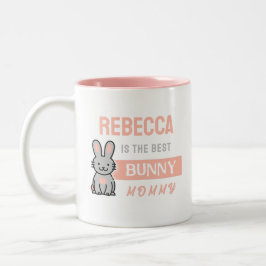 Best Bunny Mommy mit Name Coffee Tasse
