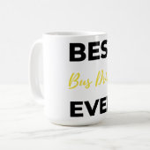 Best Bus Driver Ever bl Kaffeetasse (Vorderseite Links)