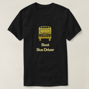 Best Bus Driver Golden Bus Silhouette T - Shirt