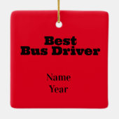 Best Bus Driver Weihnachtsschmuck (Rückseite)