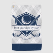 Best by Par Geschenk für Vater, Opa Step Vater Golfhandtuch (Vorderseite)
