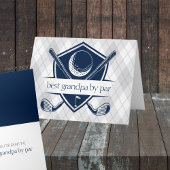 Best by Par Personalisiert Navy Golf Folding Gesch Karte