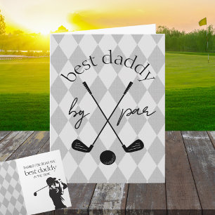 Best by Par Personalisierte Raute Golf Faltenspend Karte