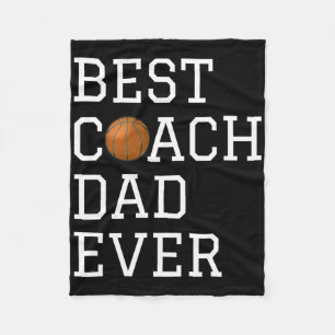Best Bysketbyll Coach Vater je Gecoacht Fathers Gi Fleecedecke
