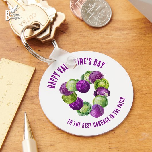 BEST CABBAGE IN THE PATCH Valentine Couples Schlüsselanhänger