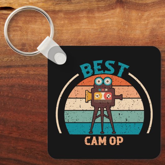 Best Cam Op - Retro Style Schlüsselanhänger (Vorderseite)